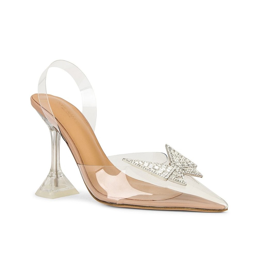 Tony Biano Laos Heel - Amina Muaddi look alike in excellent condition; Size:6